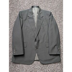 Gianelli Men's Green Brown Blazer Sport Coat Sz 44R Wool Blend